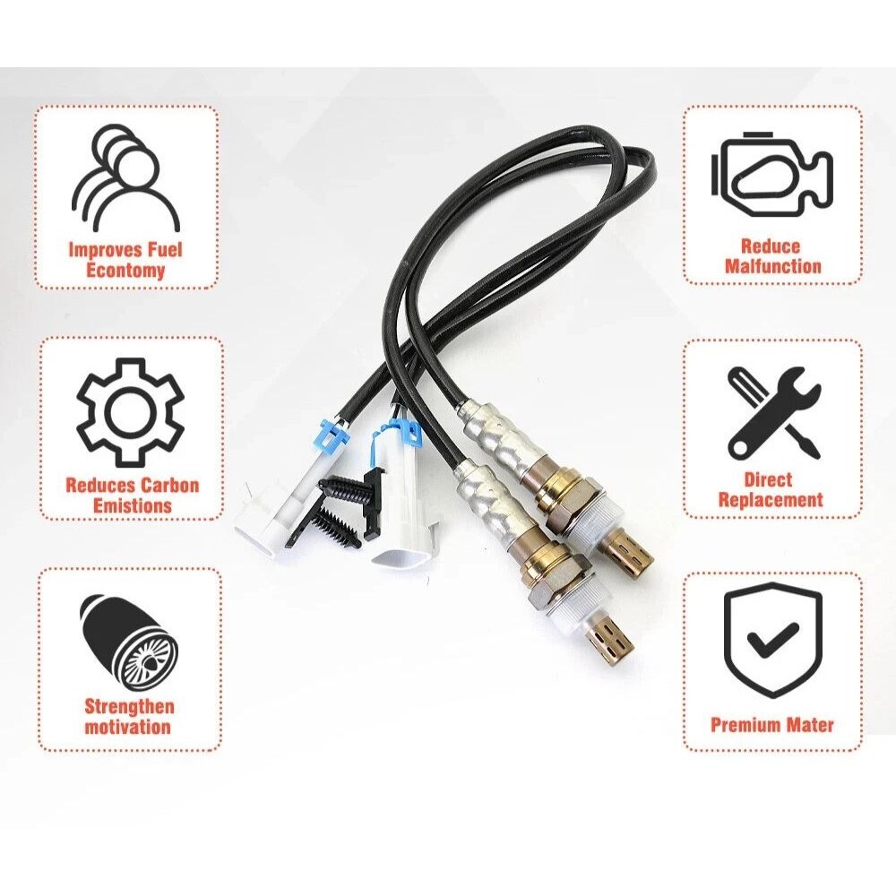 2Pcs Upstream O2 Oxygen Sensor For 2003-2013 Chevrolet Silverado GMC Sierra 1500